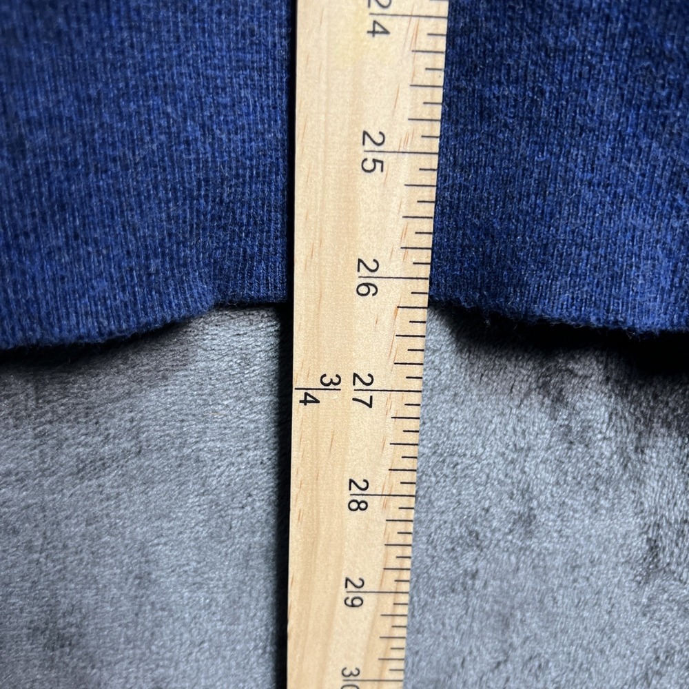 Peter Millar Men's Size: Large Blue‎ Cashmere Blend Golf Sweater Sea Island - Picture 7 of 11